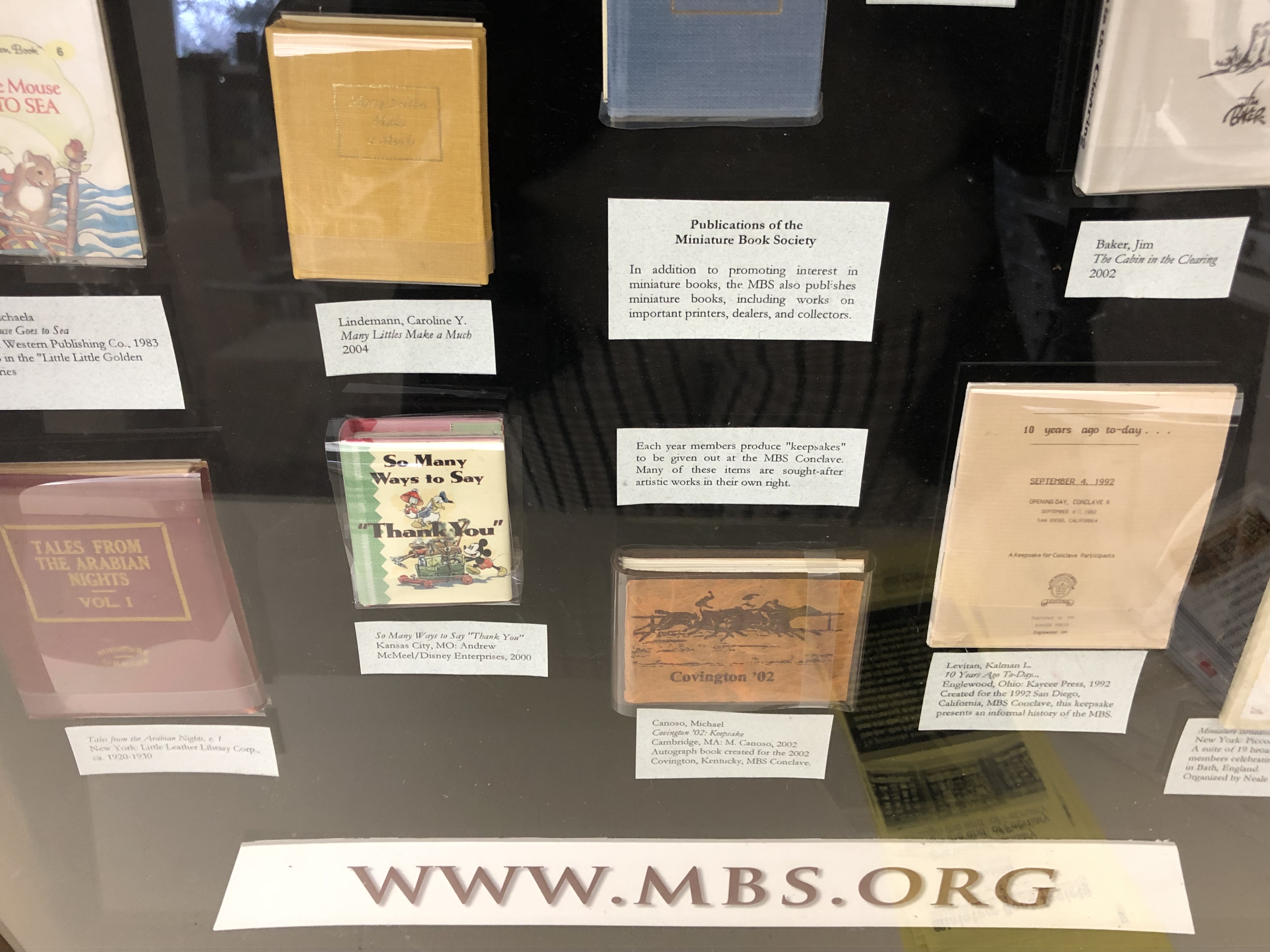 Miniature Book Society Exhibit