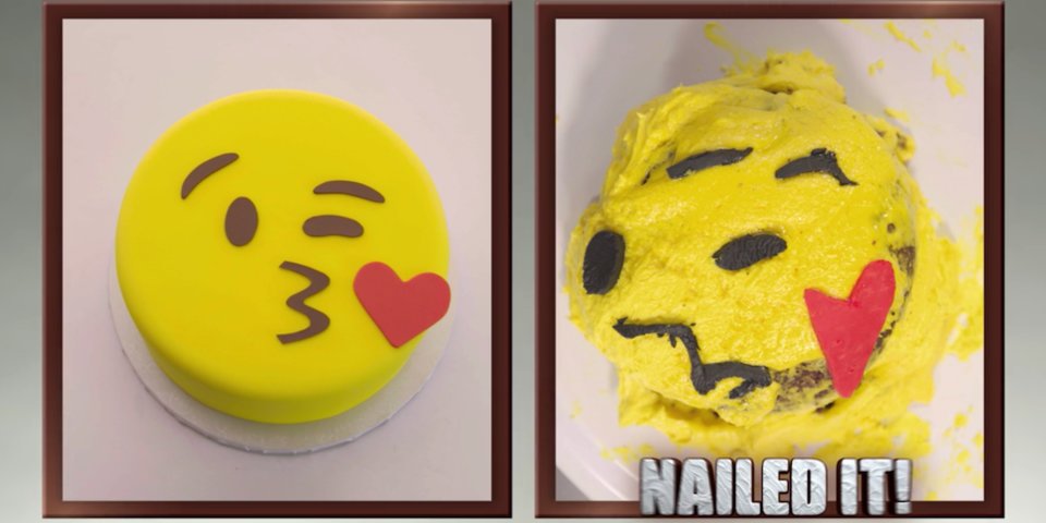 Nailed It! Emoji cookie