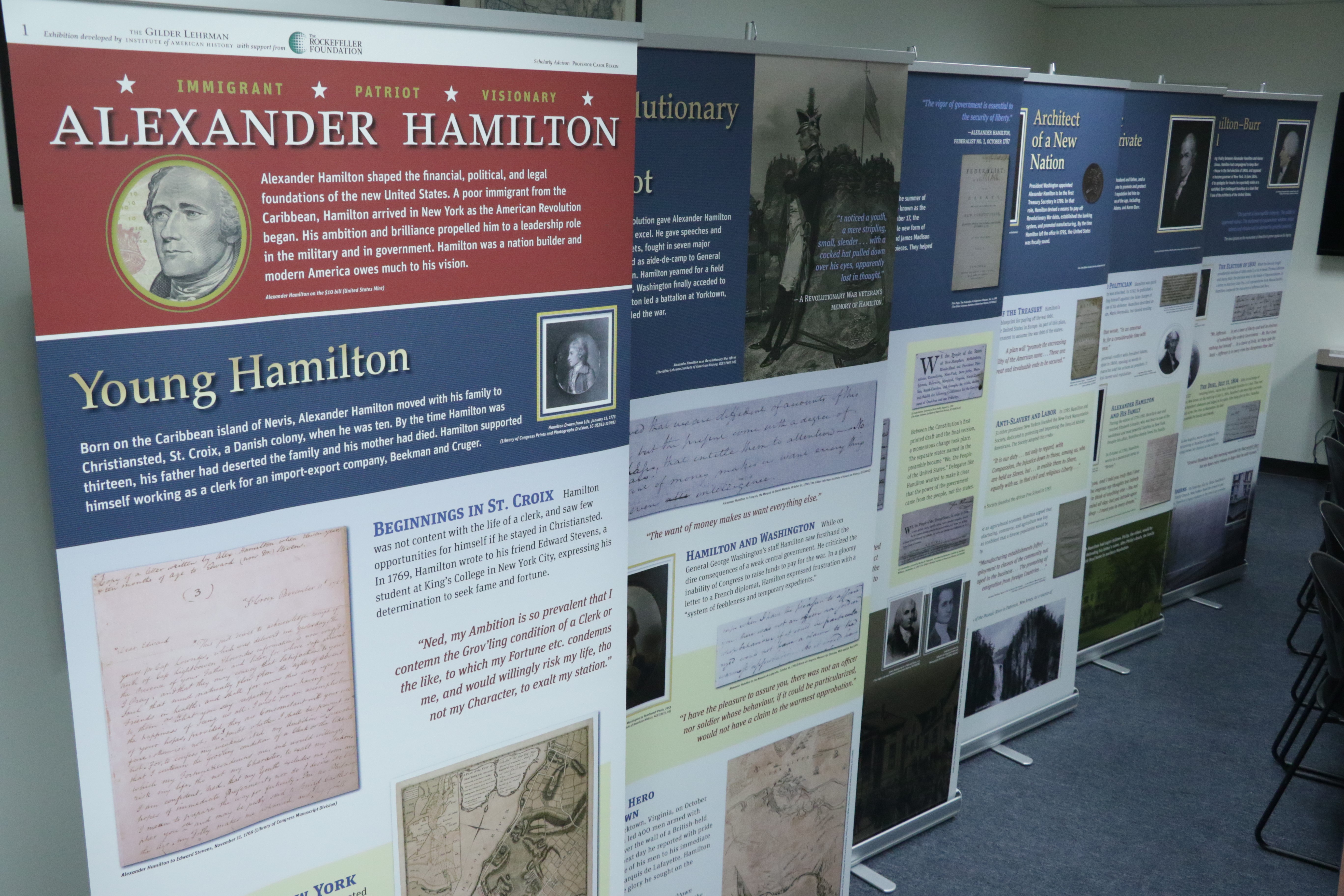 Alexander Hamilton Exhibit Photo