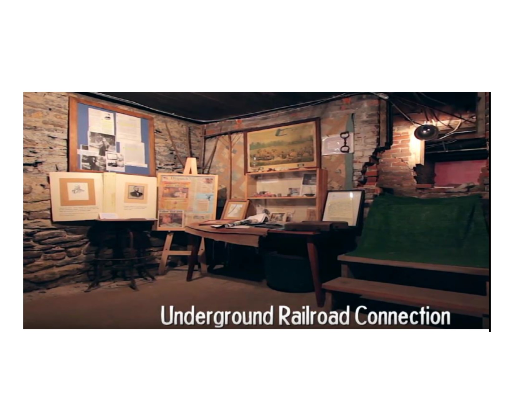 Underground Railroad exhibit at Geneseo Historical Museum