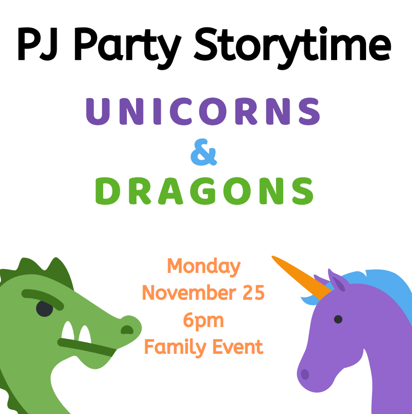 PJ Party Storytime Unicorns and Dragons