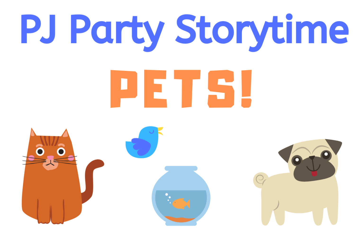 pj party storytime pets