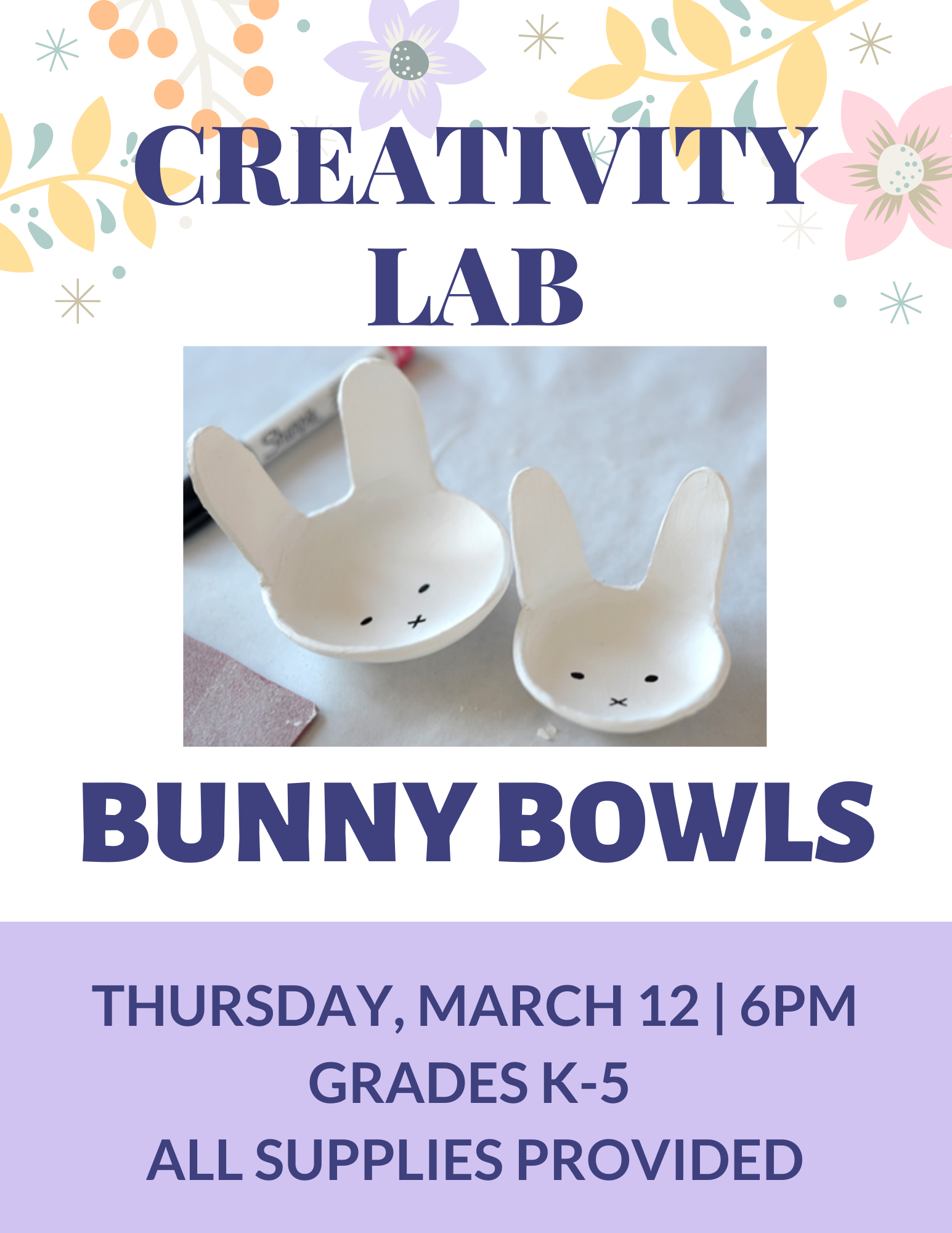creativity lab bunny bowls