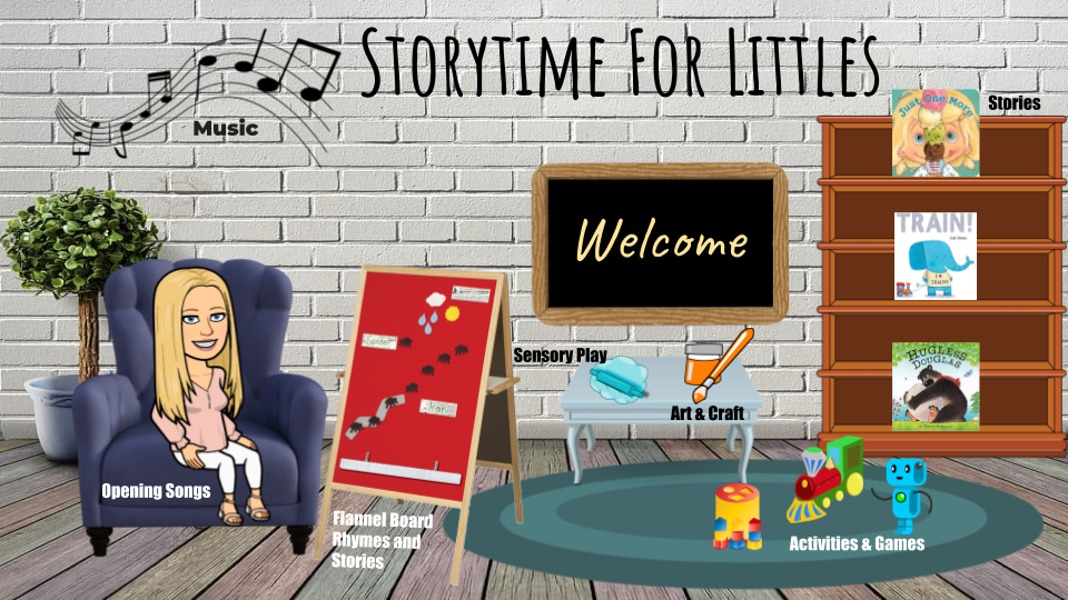 Join us in our Virtual Program Room for Storytime for Littles!  
