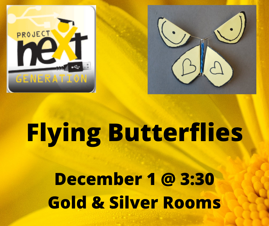 Flying Butterflies December 1 at 3:30
