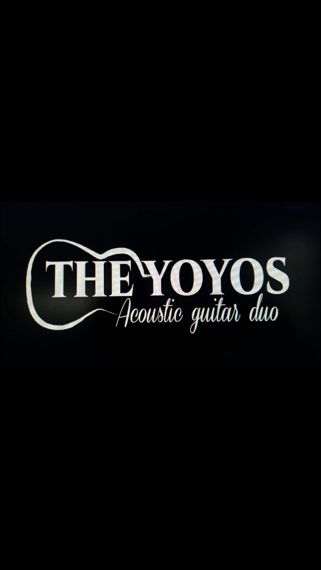 Band logo black background with white text and guitar outline