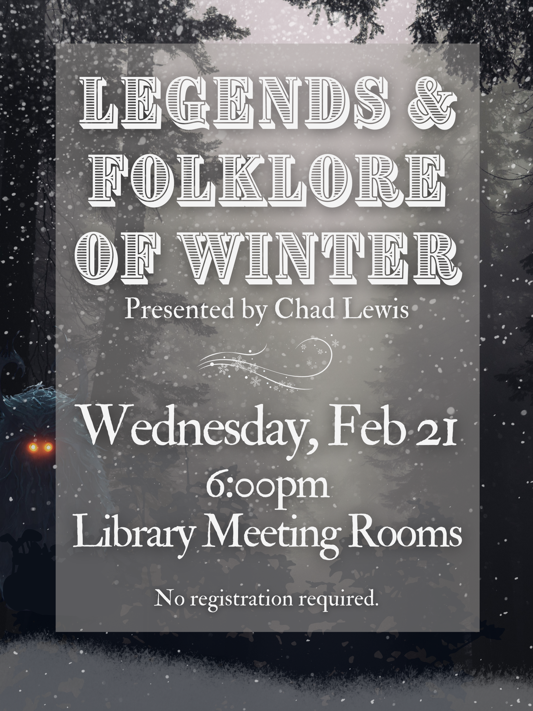 Legends and Folklore of Winter - Wednesday, February 21