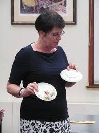 Gretchen Small showing Mattie Poole porcelain