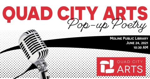 Quad City Arts Pop Up Poetry poster