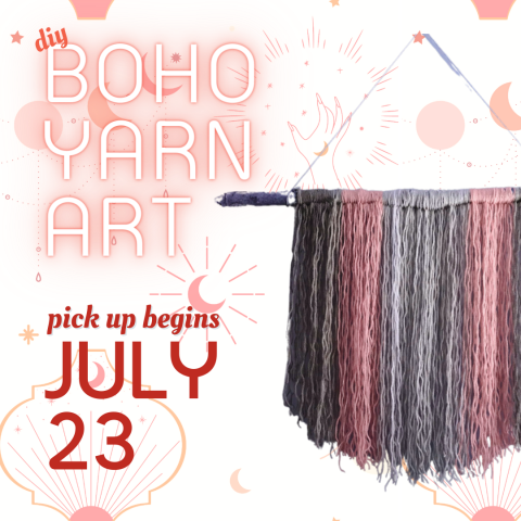 diy boho yarn art  /  july 23 2022