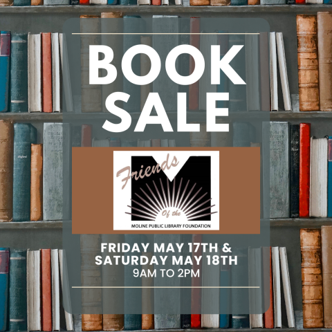 Book Sale, May 17 and 18, 9am to 2pm