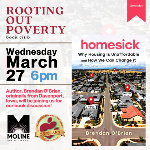 rooting out poverty book club / homesick by brendan o'brien / march 27 2024