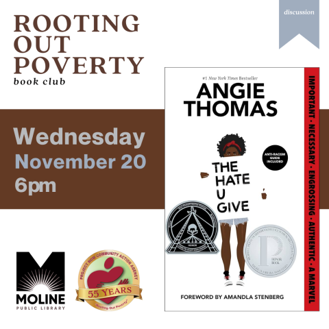 rooting out poverty book club / the hate u give by angie thomas