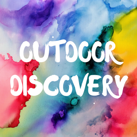 Outdoor Discovery over watercolors