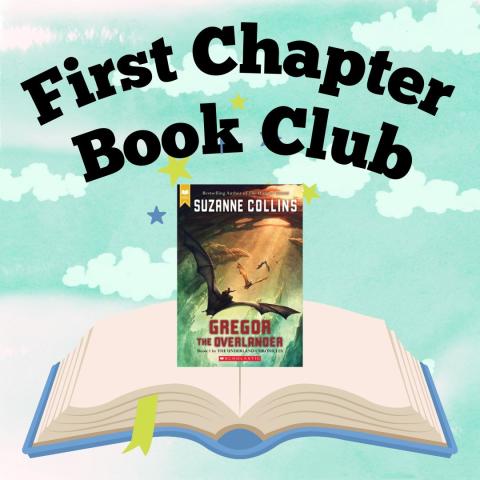 book open with the title "Gregor the Overlander" on top