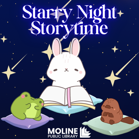 A rabbit reads a story to a frog and a platypus