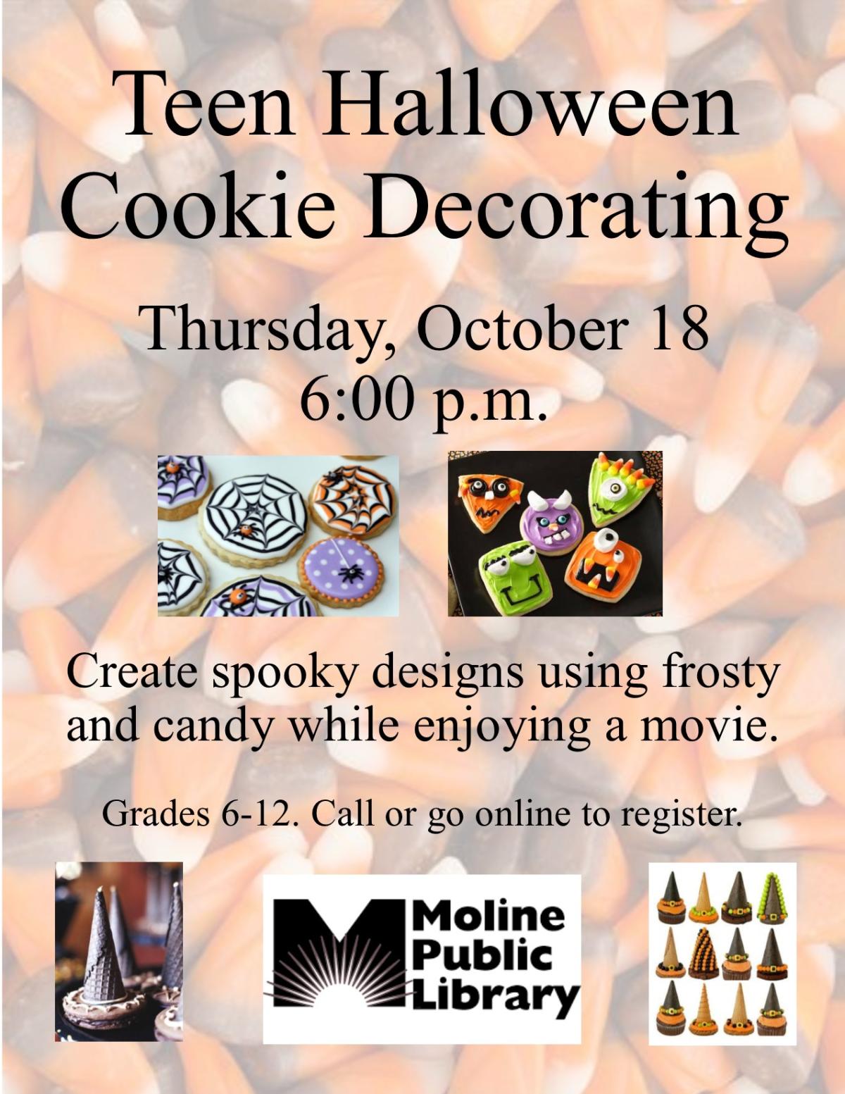 Teen Halloween Cookie Decorating