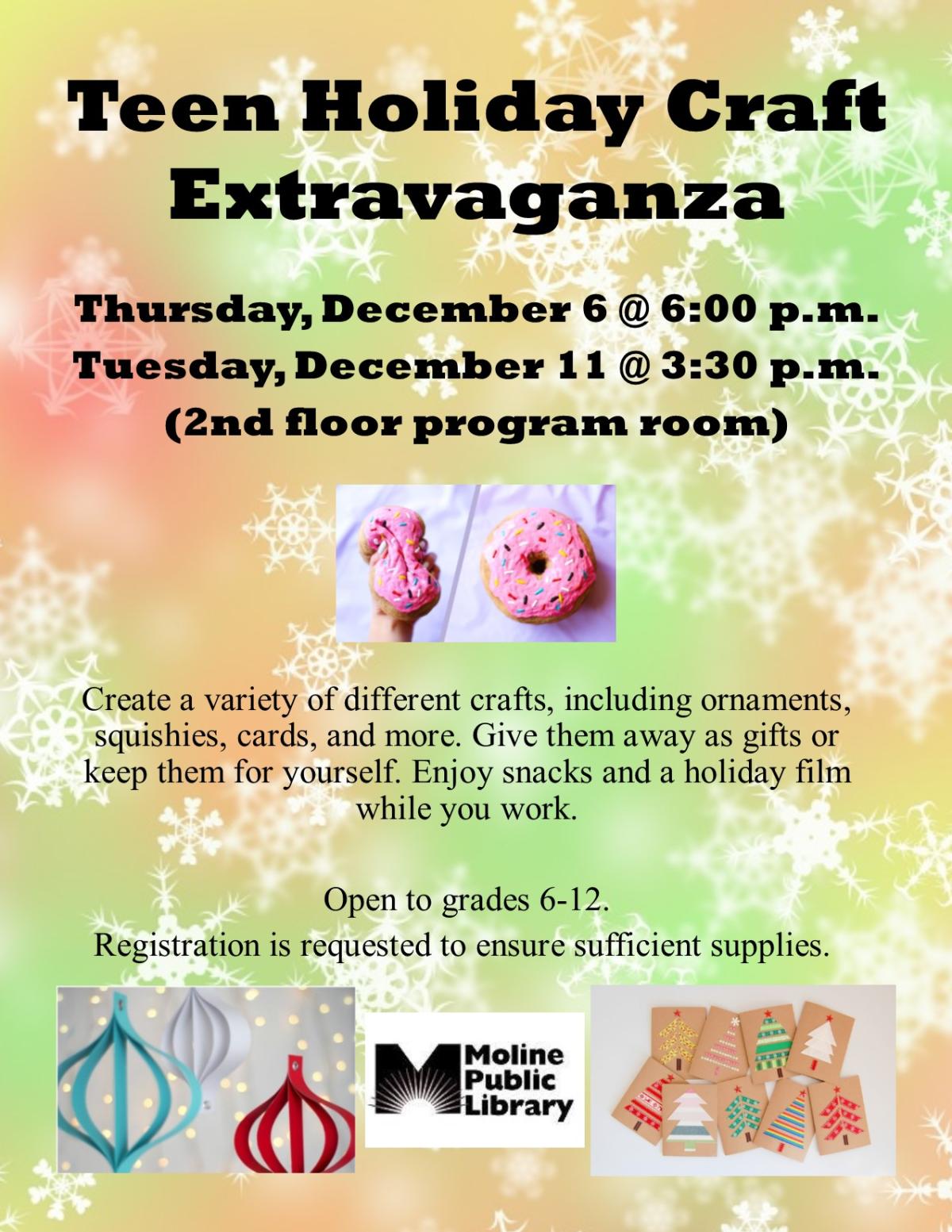 Teen Holiday Craft Extravaganza