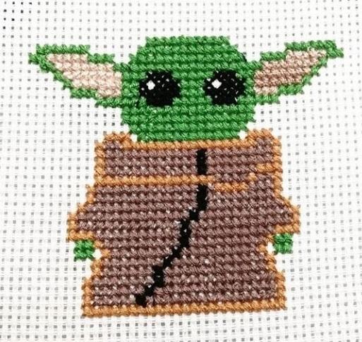 Cross Stitch Baby Yoda