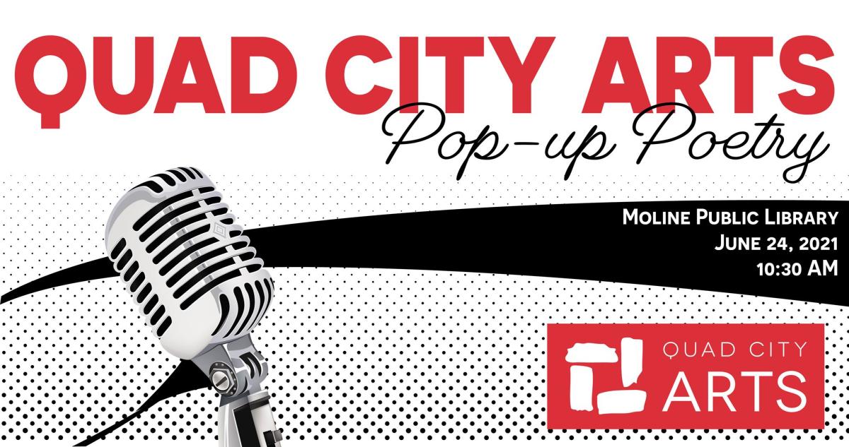 Quad City Arts Pop Up Poetry poster