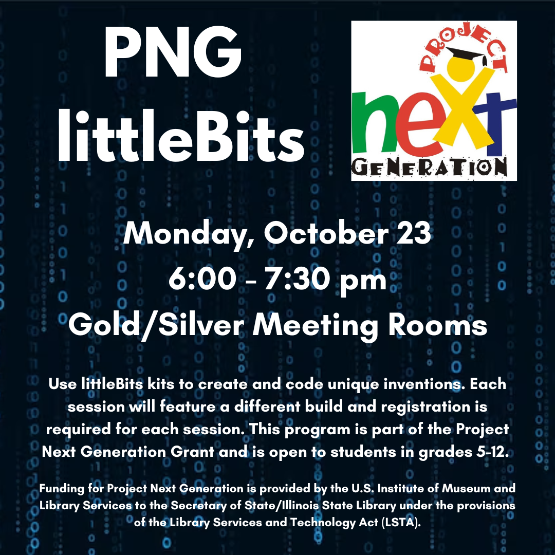 PNG littleBits on October 23 at 6:00