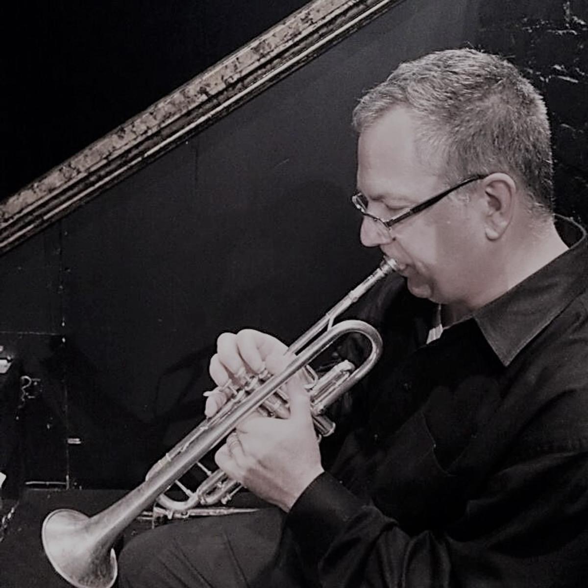 John Cooper plays the trumpet. Traditional Jazz Presentation - Monday, Jan. 20, 2025 