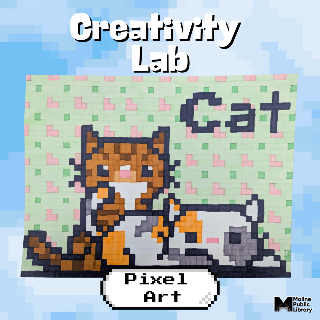 Two pixelated cats with the word Cat above them.