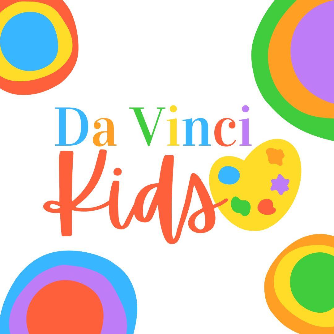 Da Vinci Kids with circles surrounding lettering